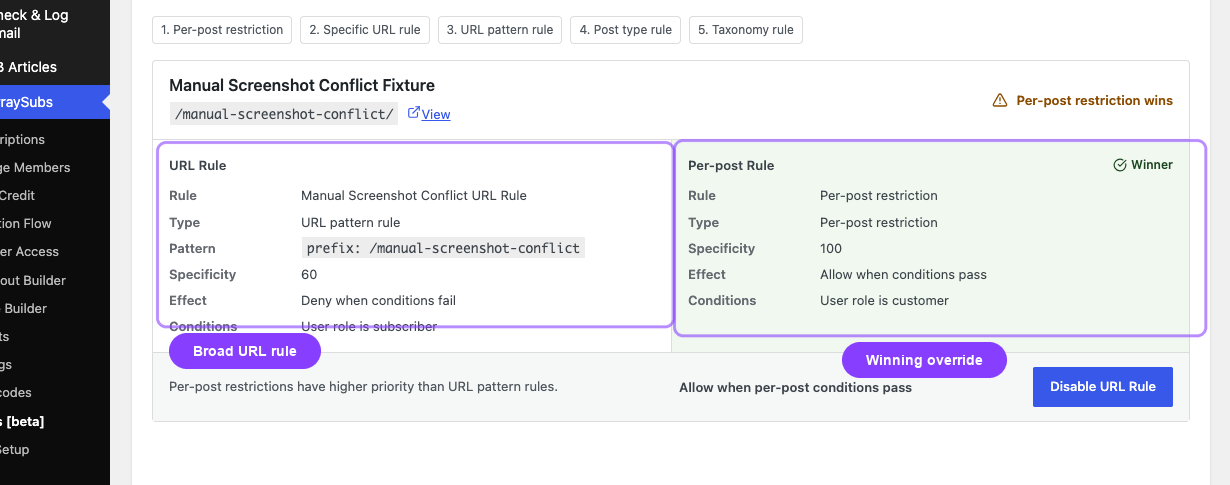 Access rule conflict detector overview